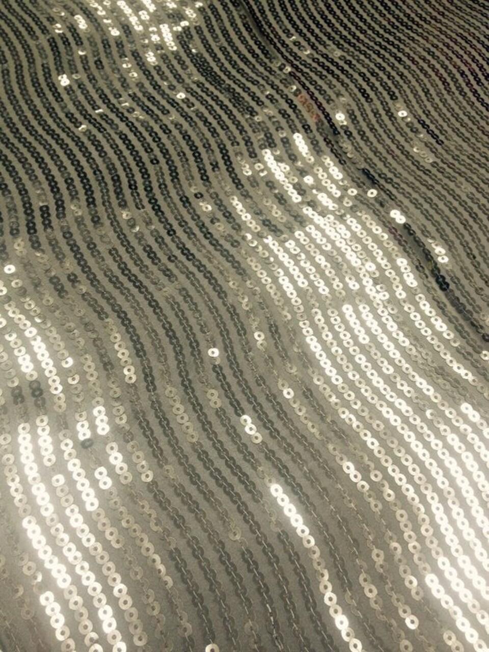 1 Yard Gold Taffeta Fabric with Hypnotic Sequins 54/56" Inch Width